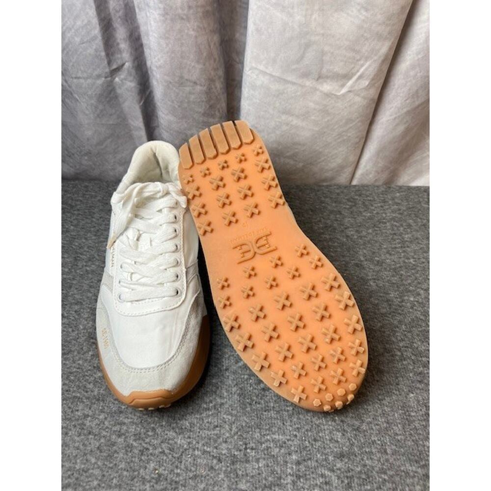 Sam Edelman Women's 10M White Suede Nylon Layla Platform Sneaker Shoes C15-4 - Picture 6 of 9